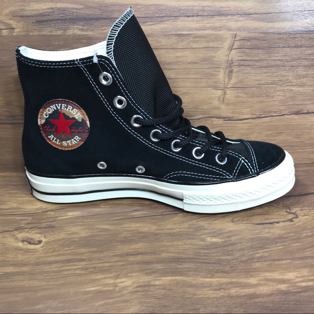 Converse Chuck 70 Hi Base Camp Black Suede Women 8